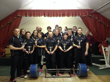 The Fighting Fit Powerlifting Club at the WSA Single Lifts, December 7th 2014